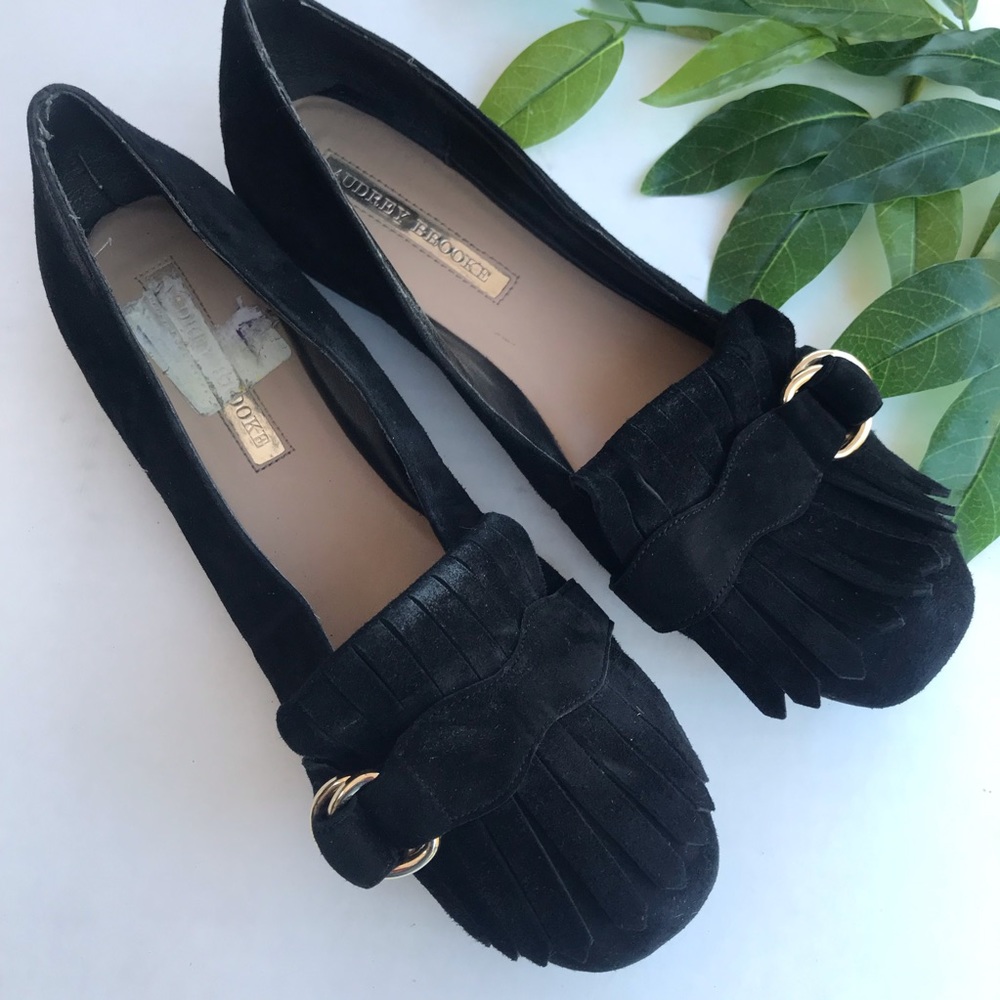 Aubrey Brooke GALE Tasseled Leather Loafers